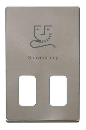 SCP100BS  Definity Dual Voltage Shaver Socket Outlet Cover Plate